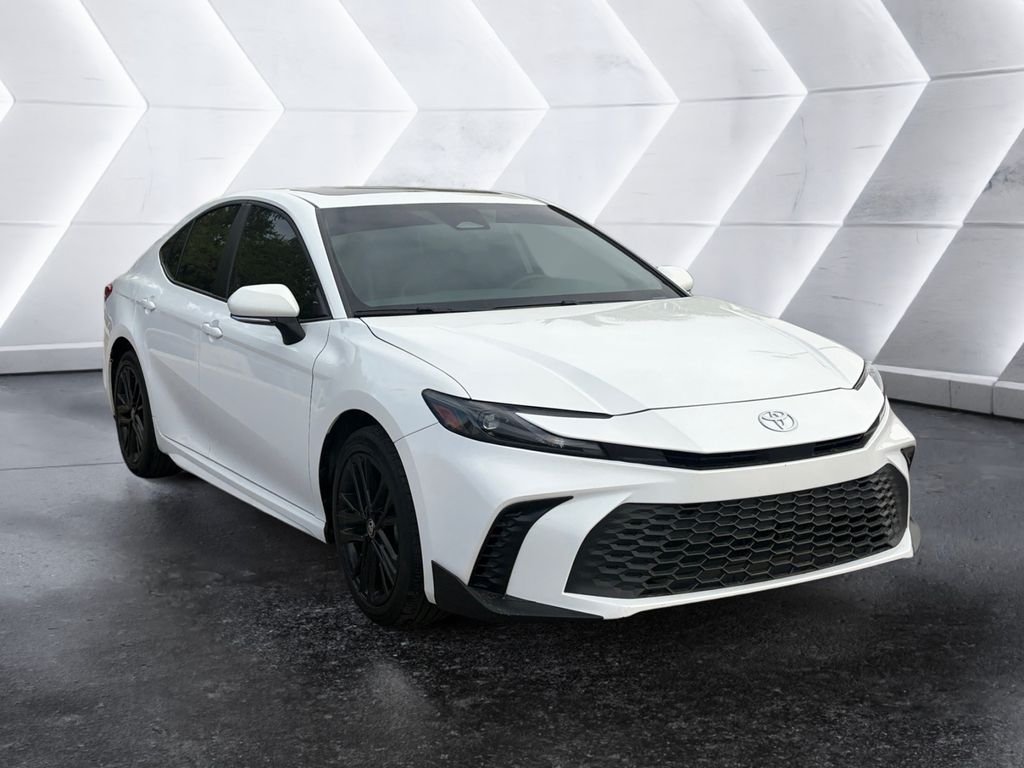 White 2025 Toyota Camry SE AWD Sedan All-Wheel Drive