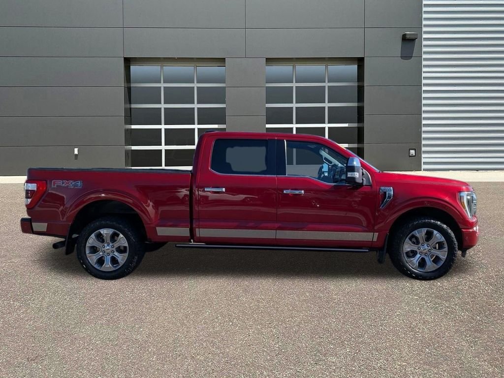 Used 2021 Rapid Red Metallic Tinted Clearcoat Ford Platinum image 4