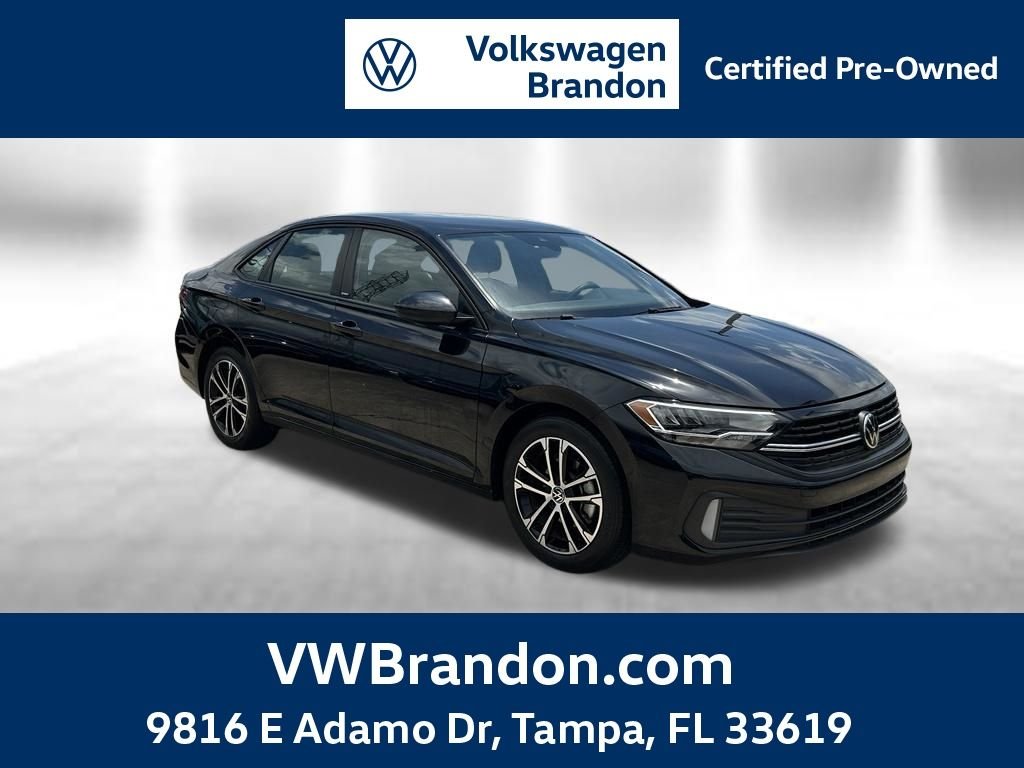 Certified Used 2024 Black Volkswagen 1.5T Sport image 1