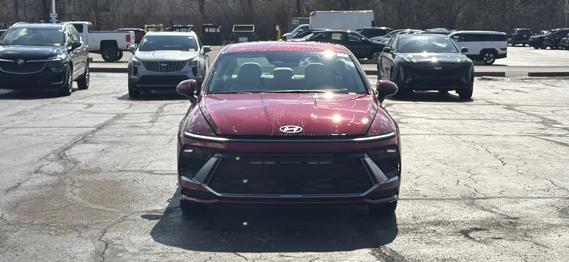 New 2026 Ultimate Red Metallic Hyundai SEL Sport image 2