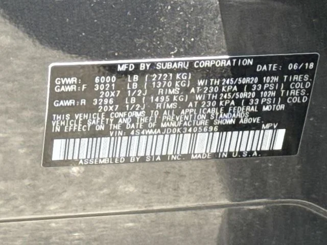 Used 2019 Gray Subaru Limited image 30