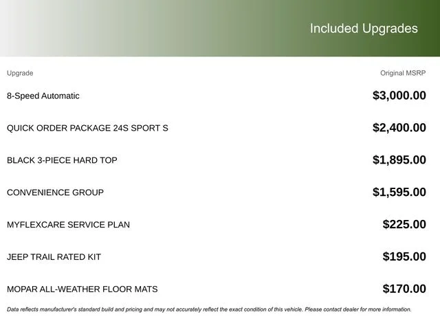 New 2026 White Jeep Sport S image 3
