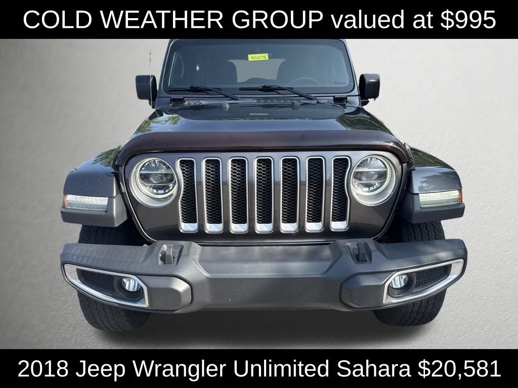 Used 2018 Crystal Metallic Jeep Unlimited Sahara image 8