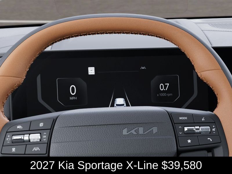 New 2027 Glacial White Pearl / Black Ro Kia X-Line image 21