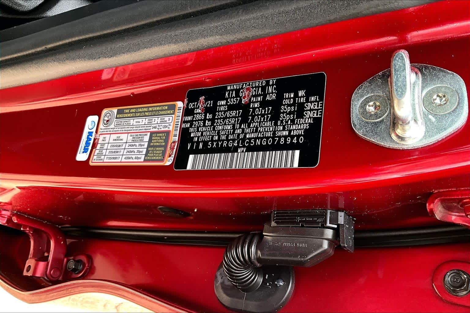 Used 2022 Passion Red Tintcoat Kia LX image 22