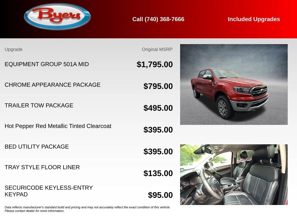 Used 2019 Red Ford Lariat image 5