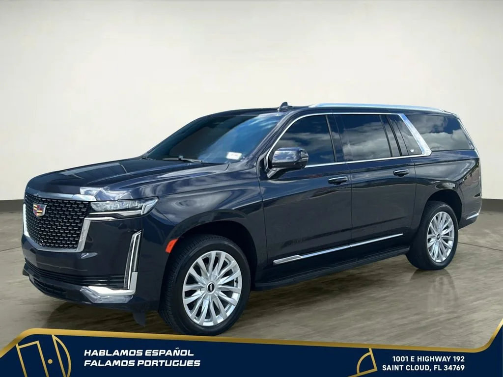 Used 2024 Galactic Gray Metallic Cadillac Premium Luxury image 2