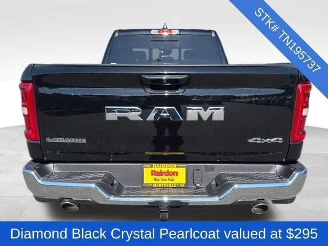 New 2026 Diamond Black Crystal Pearlcoat Ram Laramie image 5