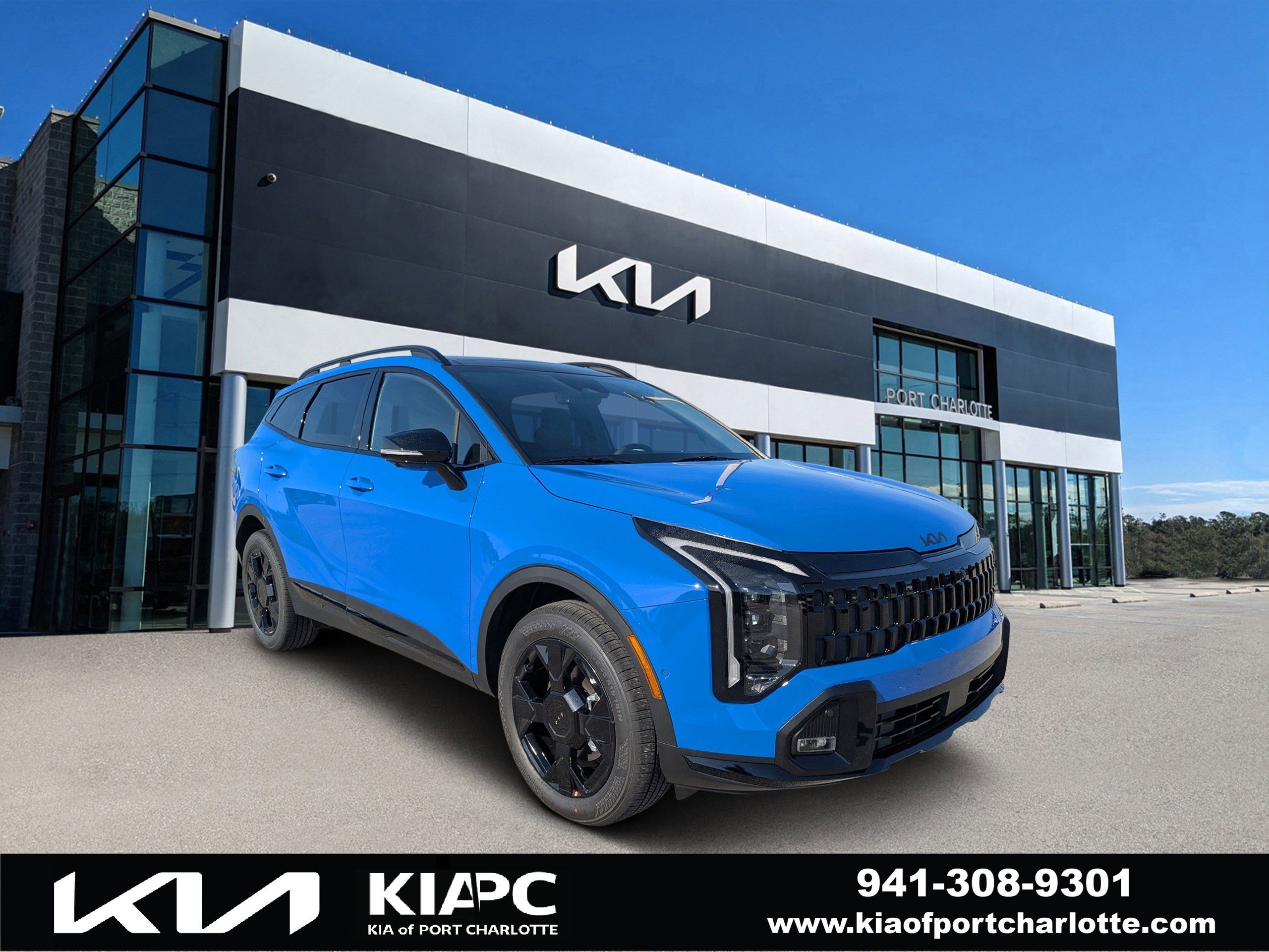 New 2026 Nebular Blue Kia X-Line image 1