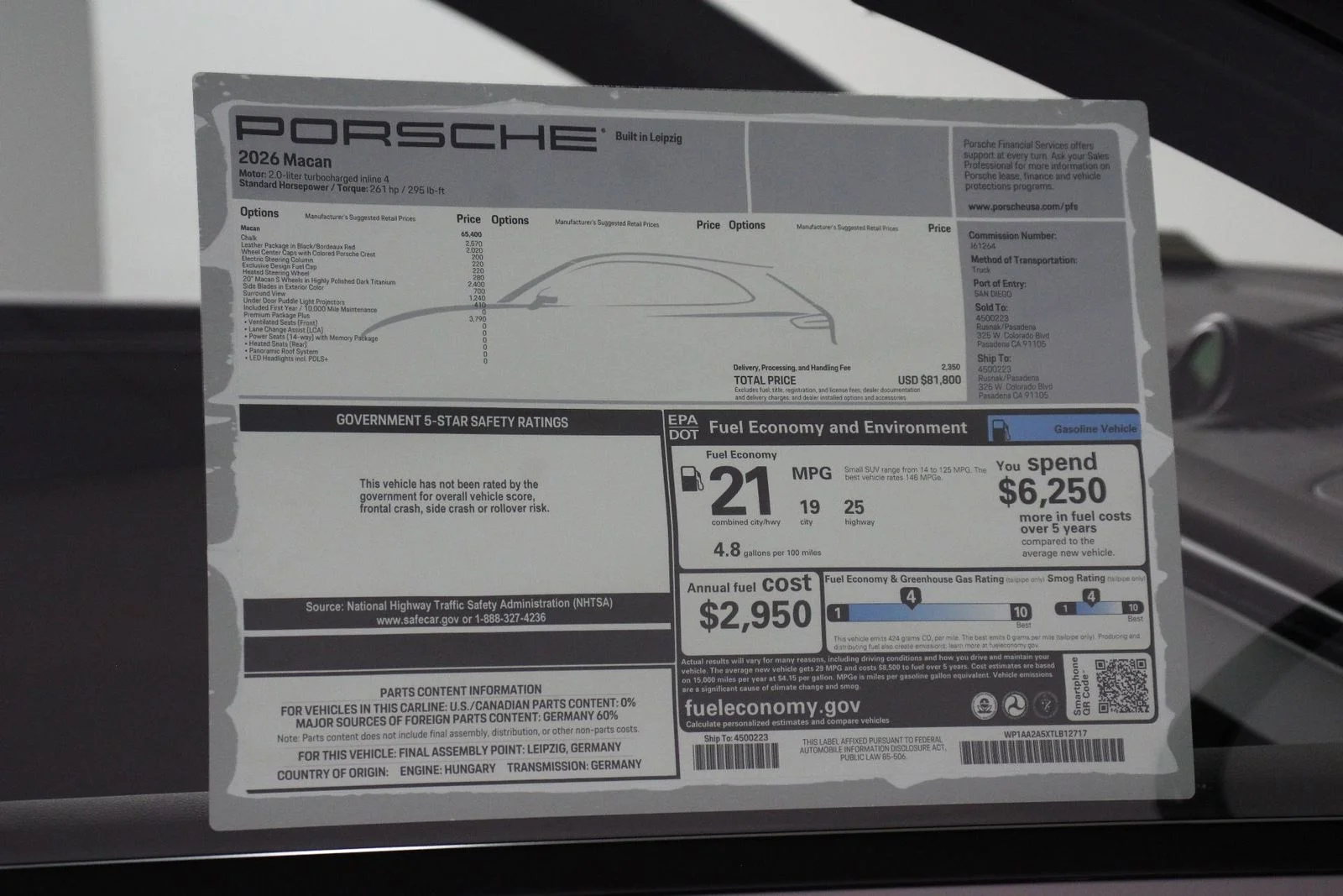 New 2026 Chalk Porsche  image 25
