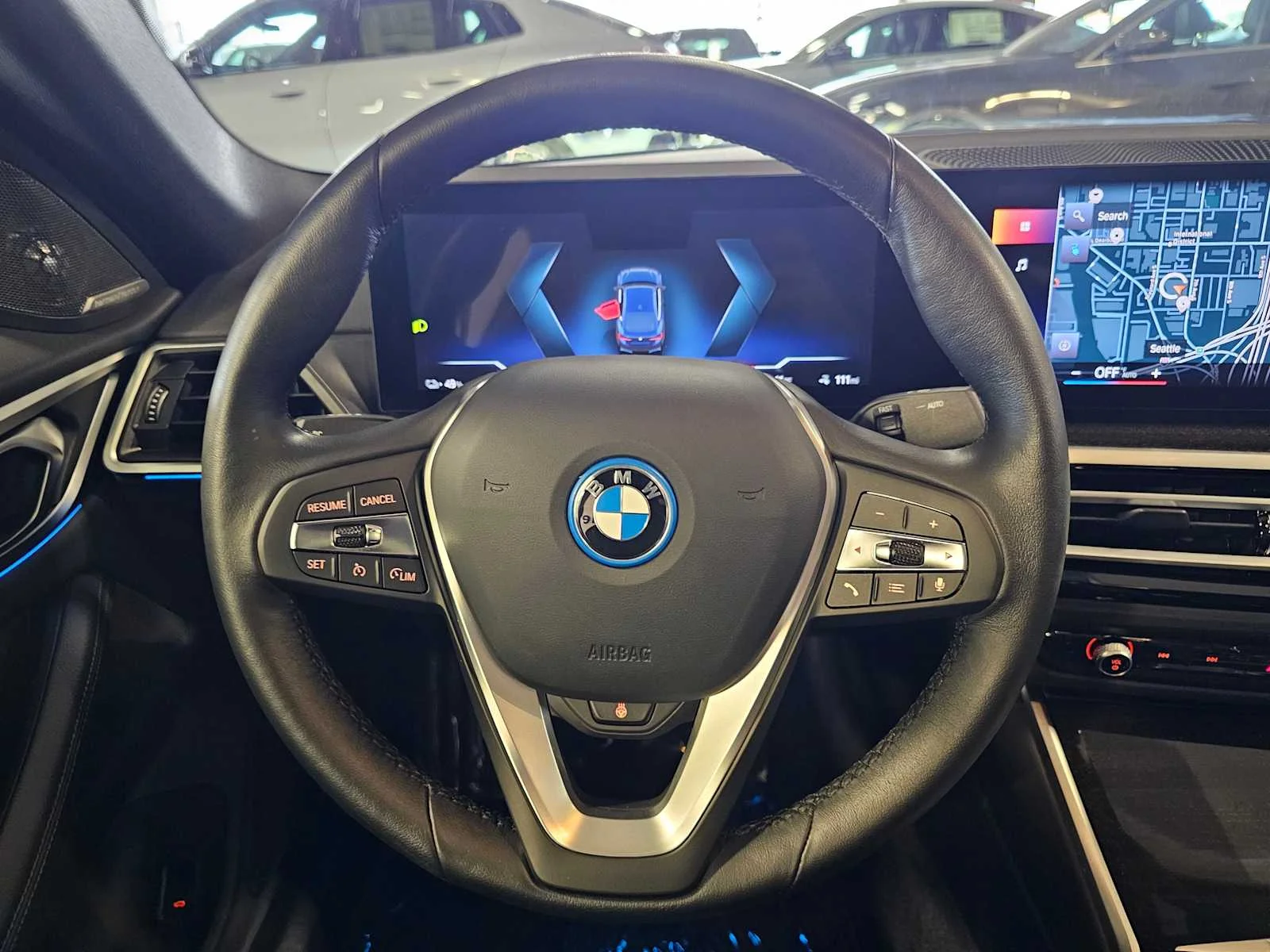 Certified Used 2023 Tanzanite Blue II Metallic BMW eDrive40 image 11