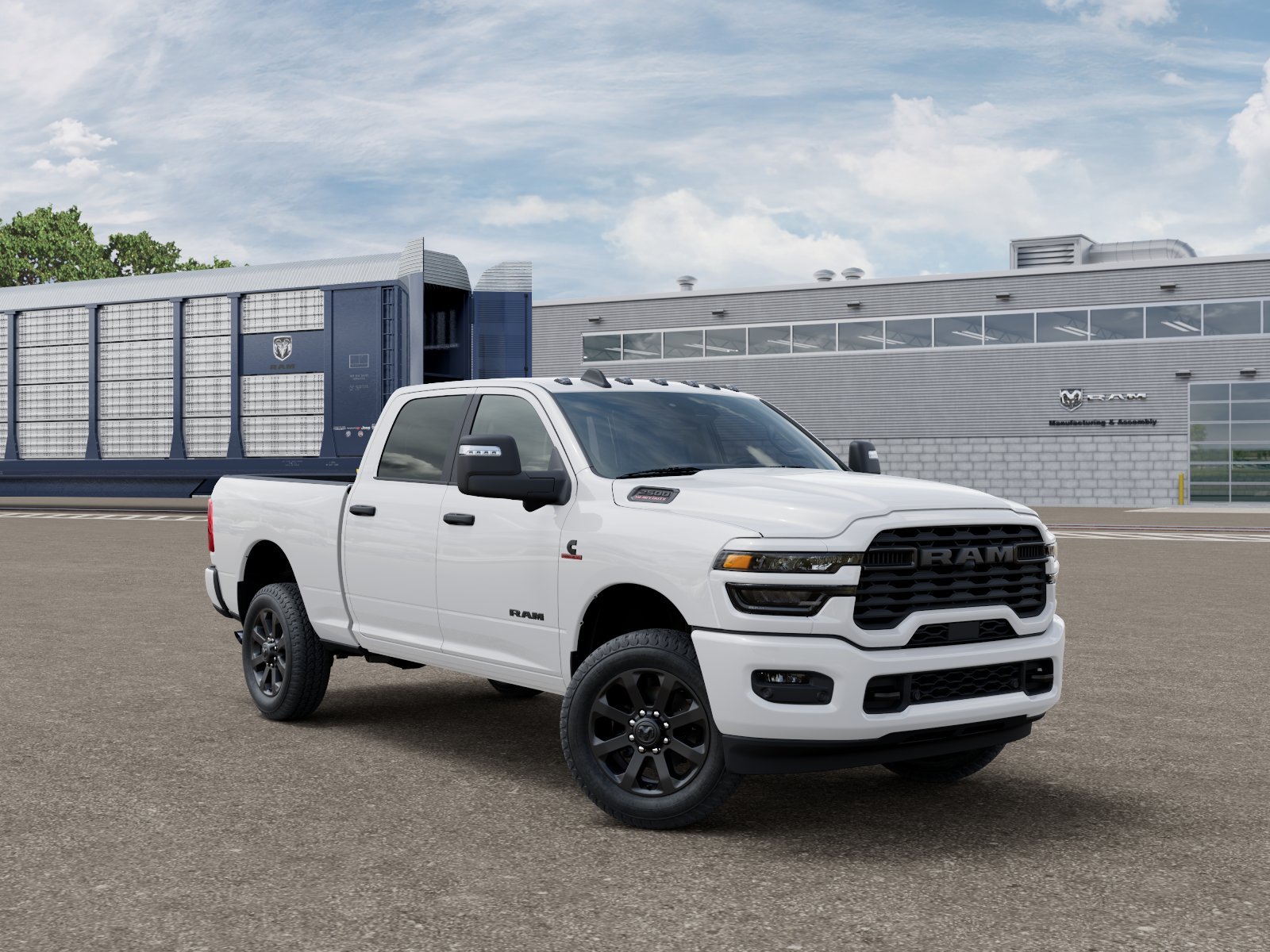 New 2026 Bright White Clear-Coat Exterior Paint Ram BIG HORN image 3