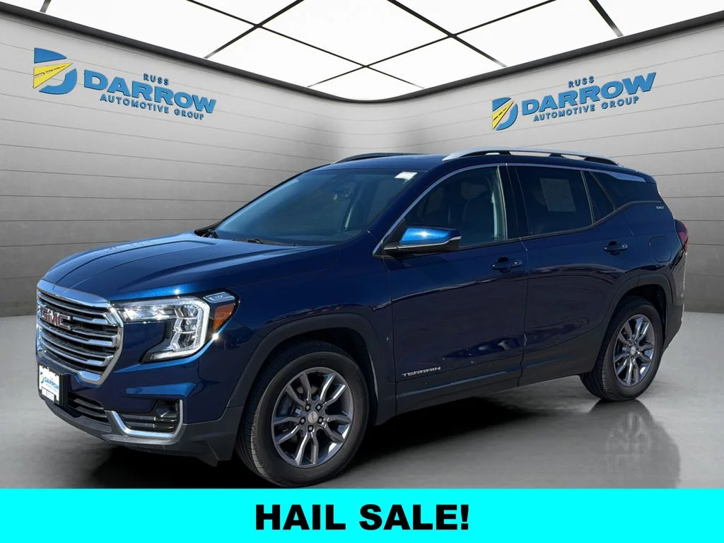 Used 2022 Blue GMC SLT image 1