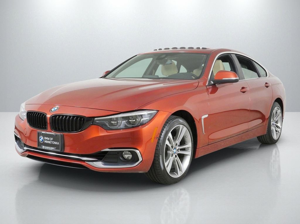 Used 2018 Sunset Orange Metallic BMW 430i Gran Coupe image 1