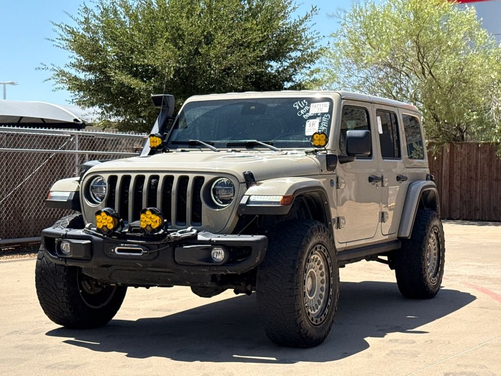 Used 2022 Beige Jeep Unlimited Rubicon 4xe image 3