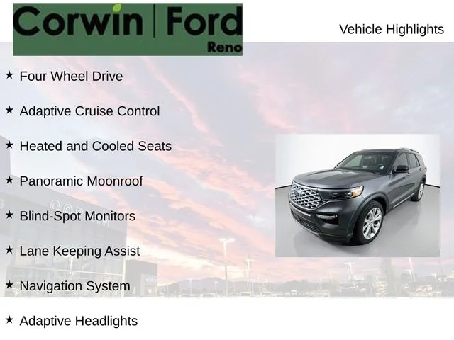Used 2022 Gray Metallic Ford Platinum image 7