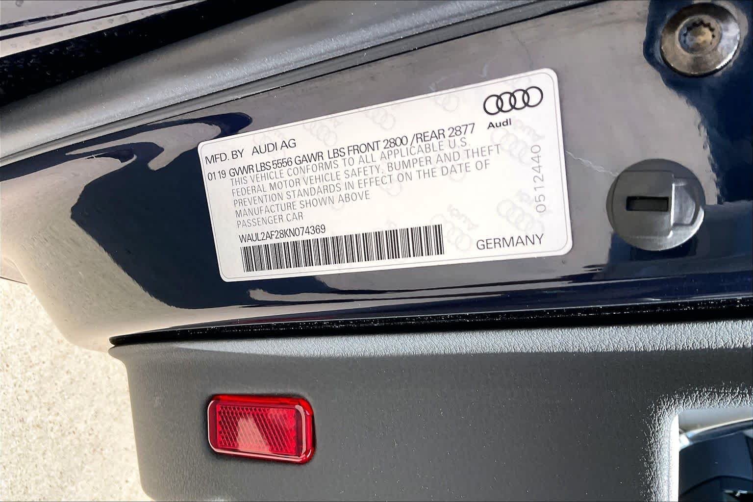 Used 2019 Firmament Blue Metallic Audi Premium Plus image 35