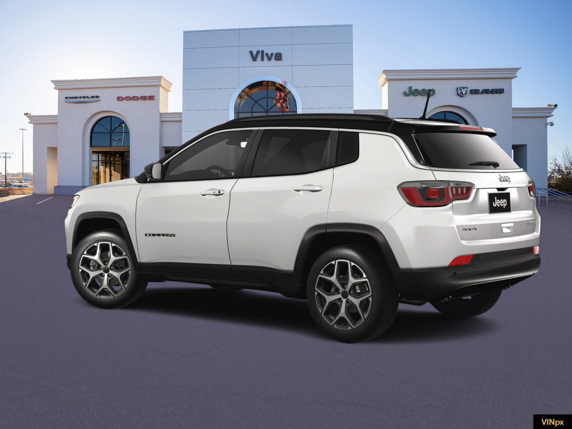 New 2026 Bright White Clear-Coat Exterior Paint Jeep Limited image 4