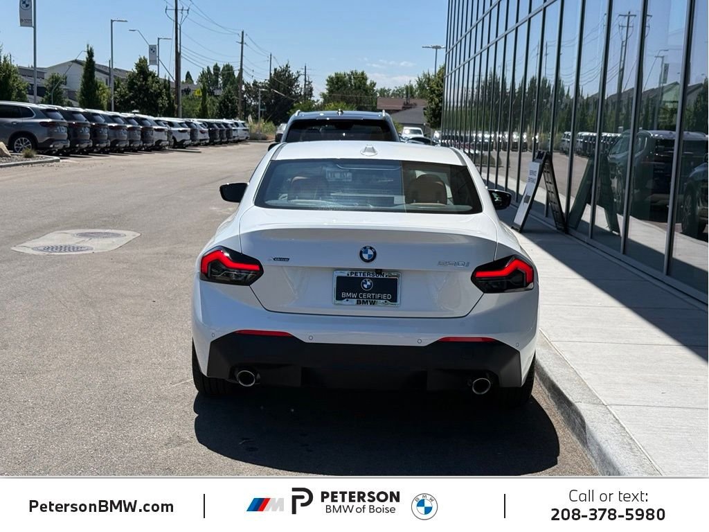 Certified Used 2025 Mineral White Metallic BMW 230i xDrive image 4