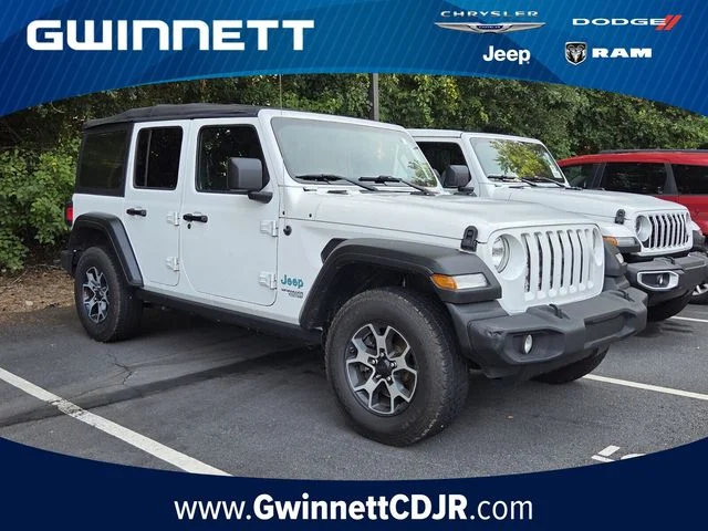 Used 2018 White Jeep Unlimited Sport image 1