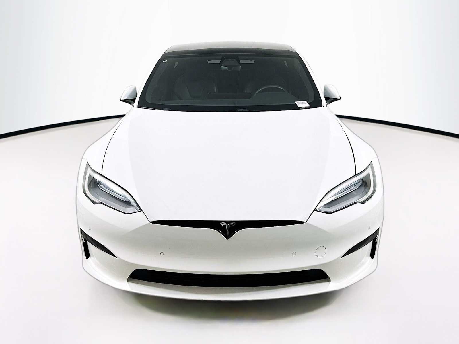 Used 2021 Pearl White Multi-Coat Tesla Plaid image 6
