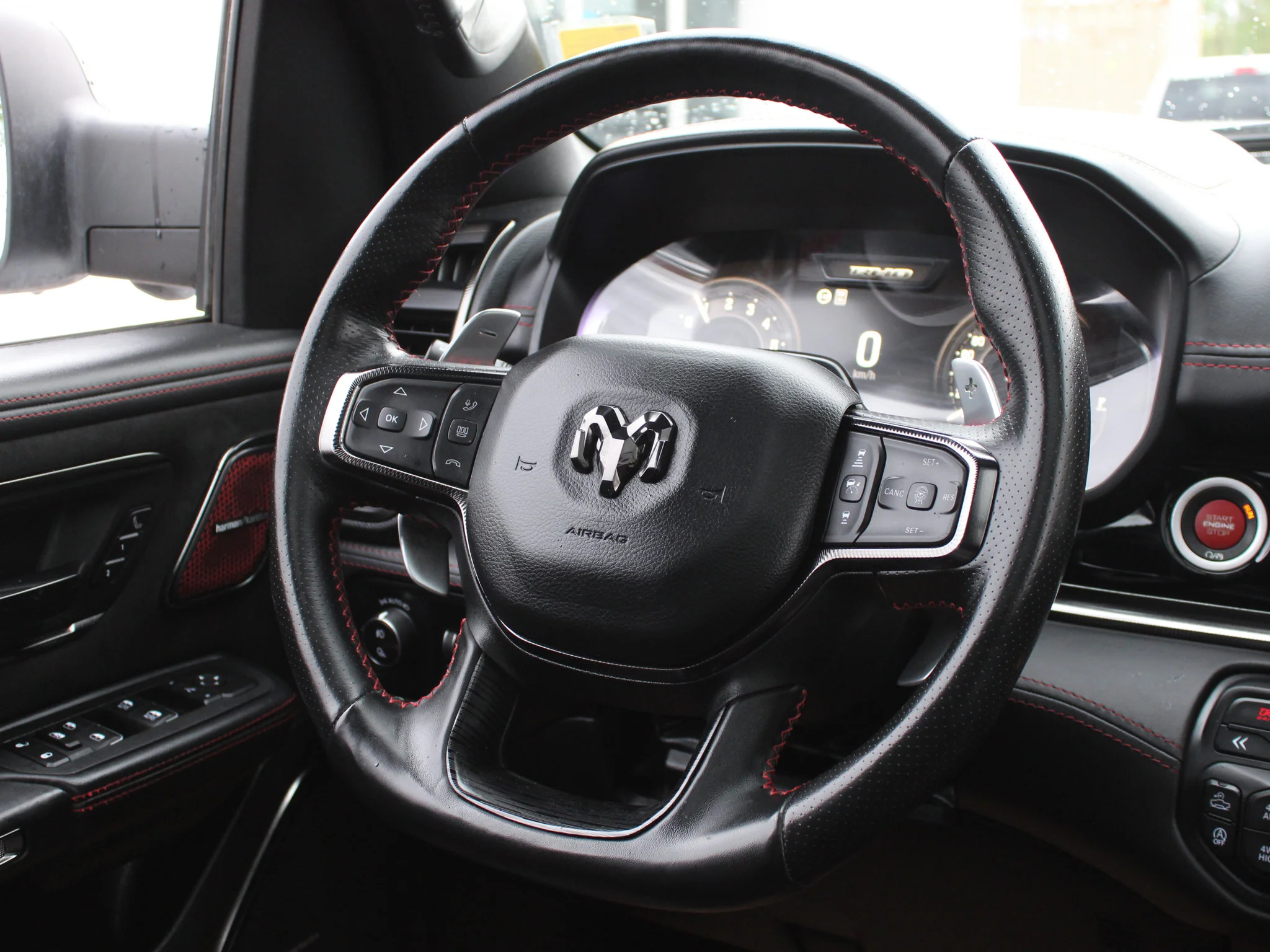 Certified Used 2025 White RAM RHO * No Accidents | Twin-Turbo 540 HP | Apple CarPlay | Massage Seats | Head-Up Display | Bedliner image 6