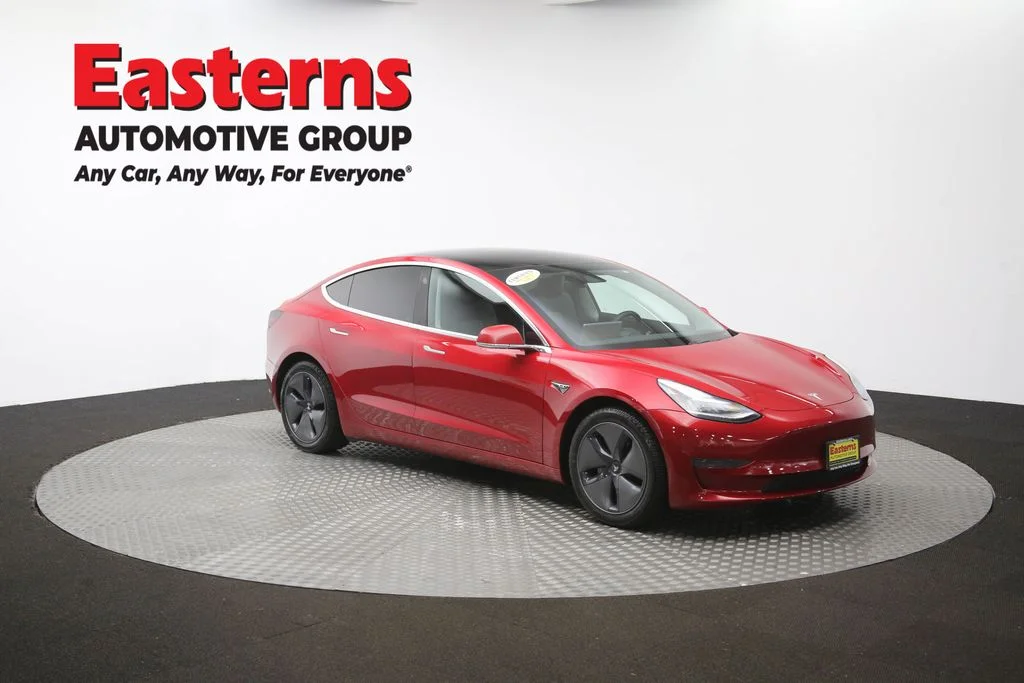 Used 2020 Red Tesla Standard image 44