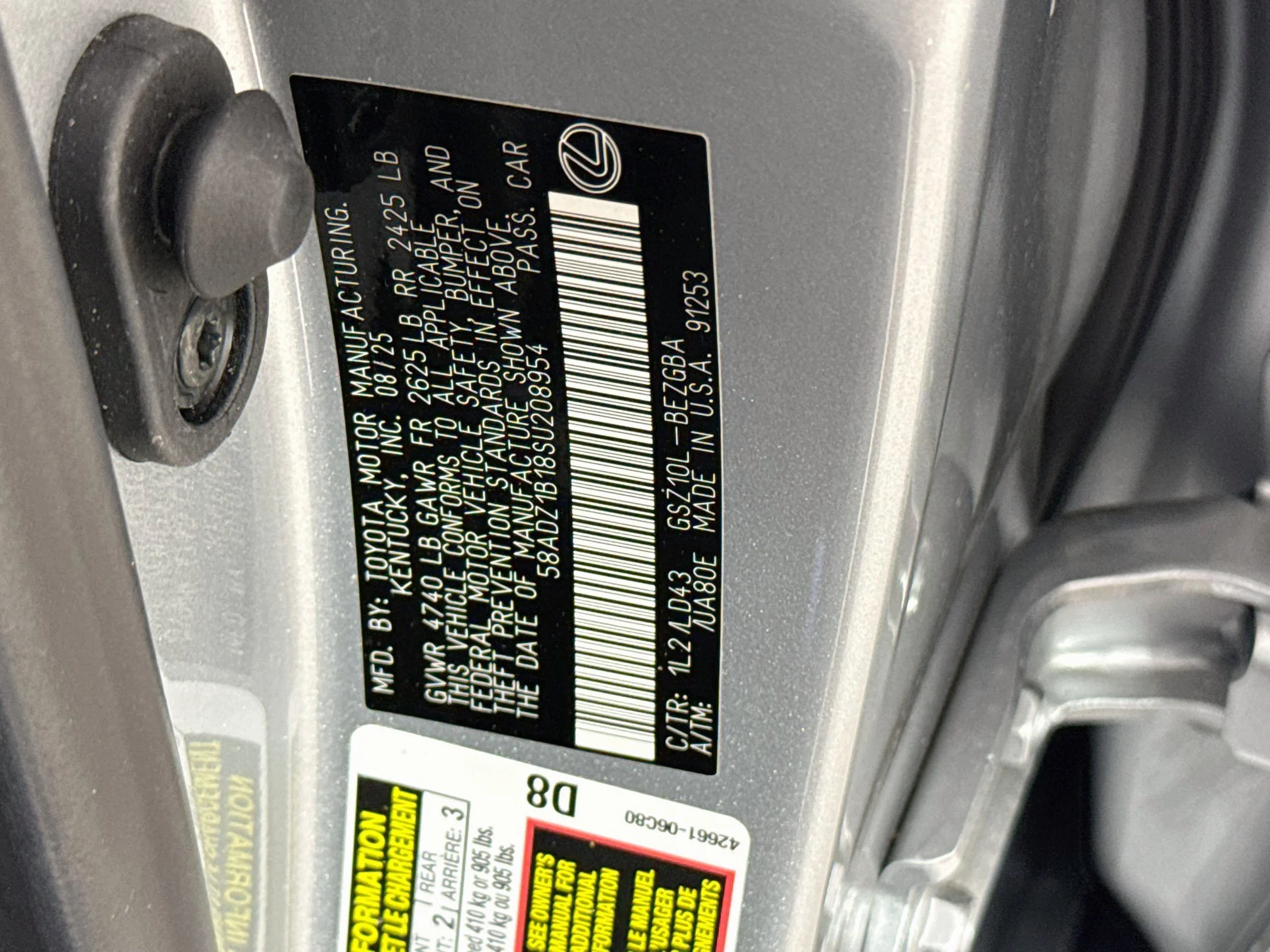 Certified Used 2025 IRIDIUM Lexus 350 image 30