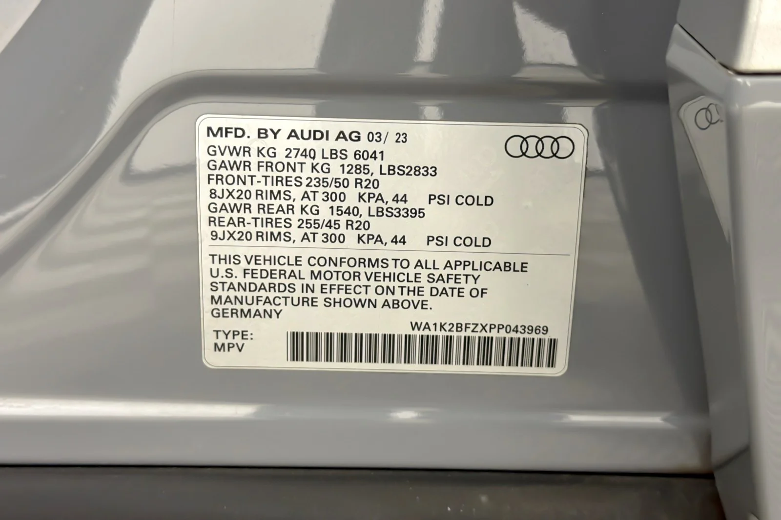 Used 2023 Pebble Gray Audi Premium 50 quattro image 26