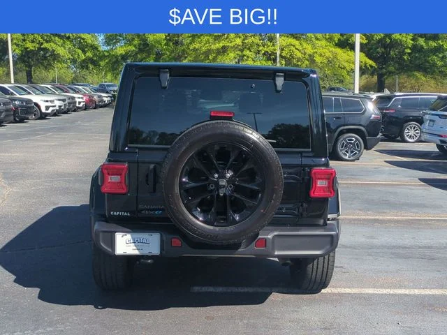 Used 2025 Black Jeep Sahara 4xe image 4