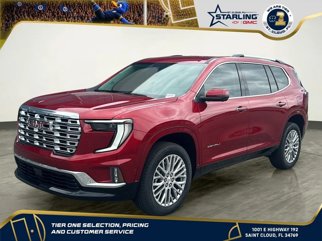 New 2026 Volcanic Red Tintcoat GMC Denali image 1