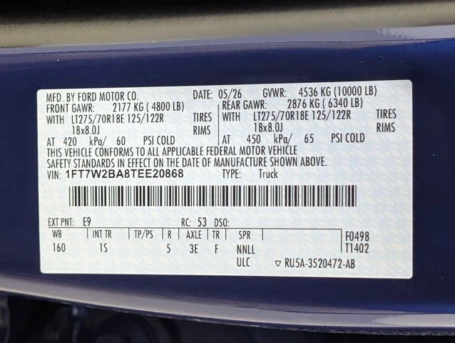 New 2026 Argon Blue Metallic Ford F-250® XL image 65
