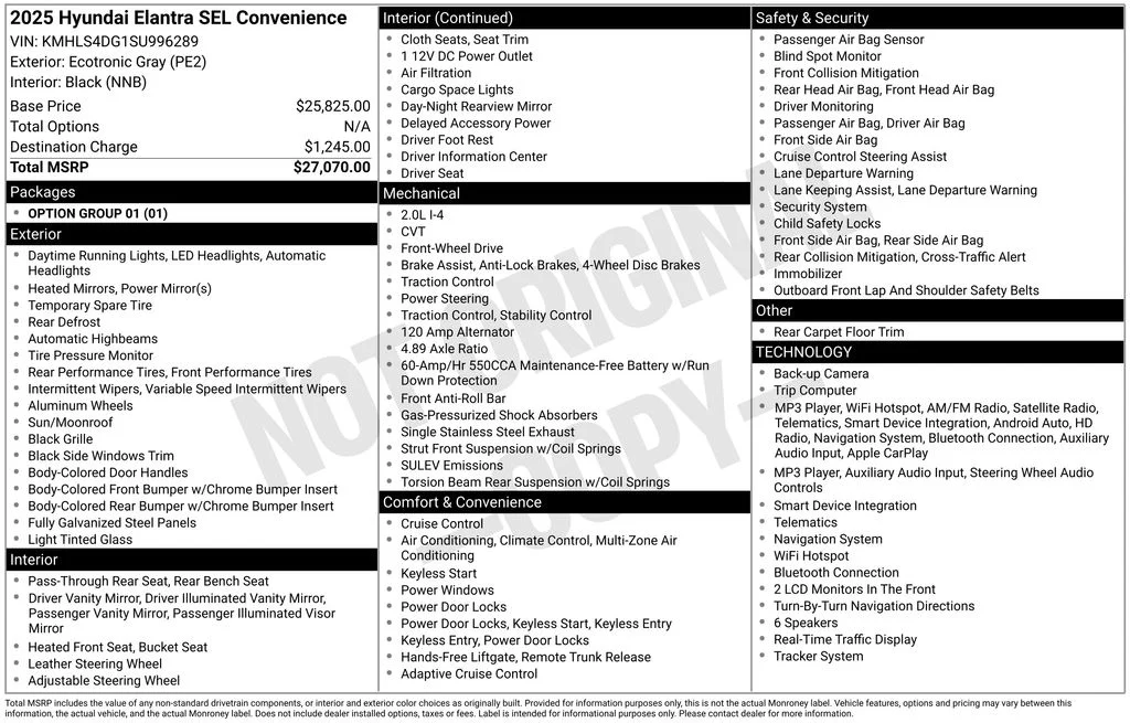 Certified Used 2025 Gray Hyundai SEL Convenience image 26