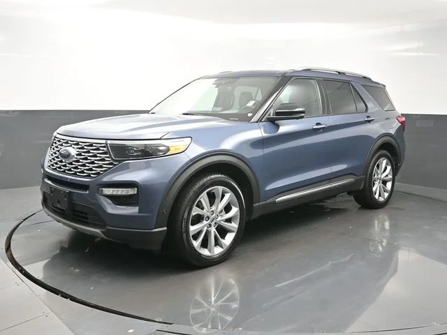 Used 2021 Blue Ford Platinum image 3