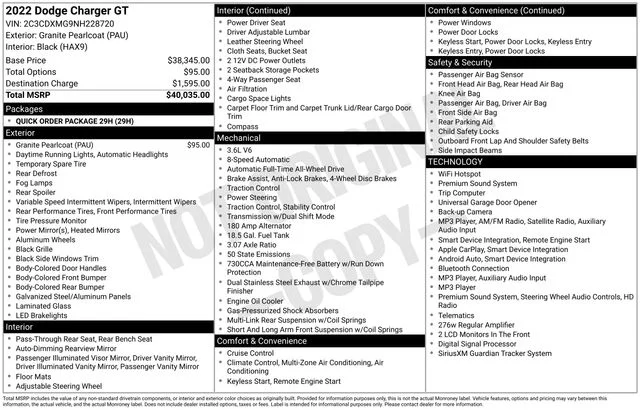 Used 2022 Gray Dodge GT image 7