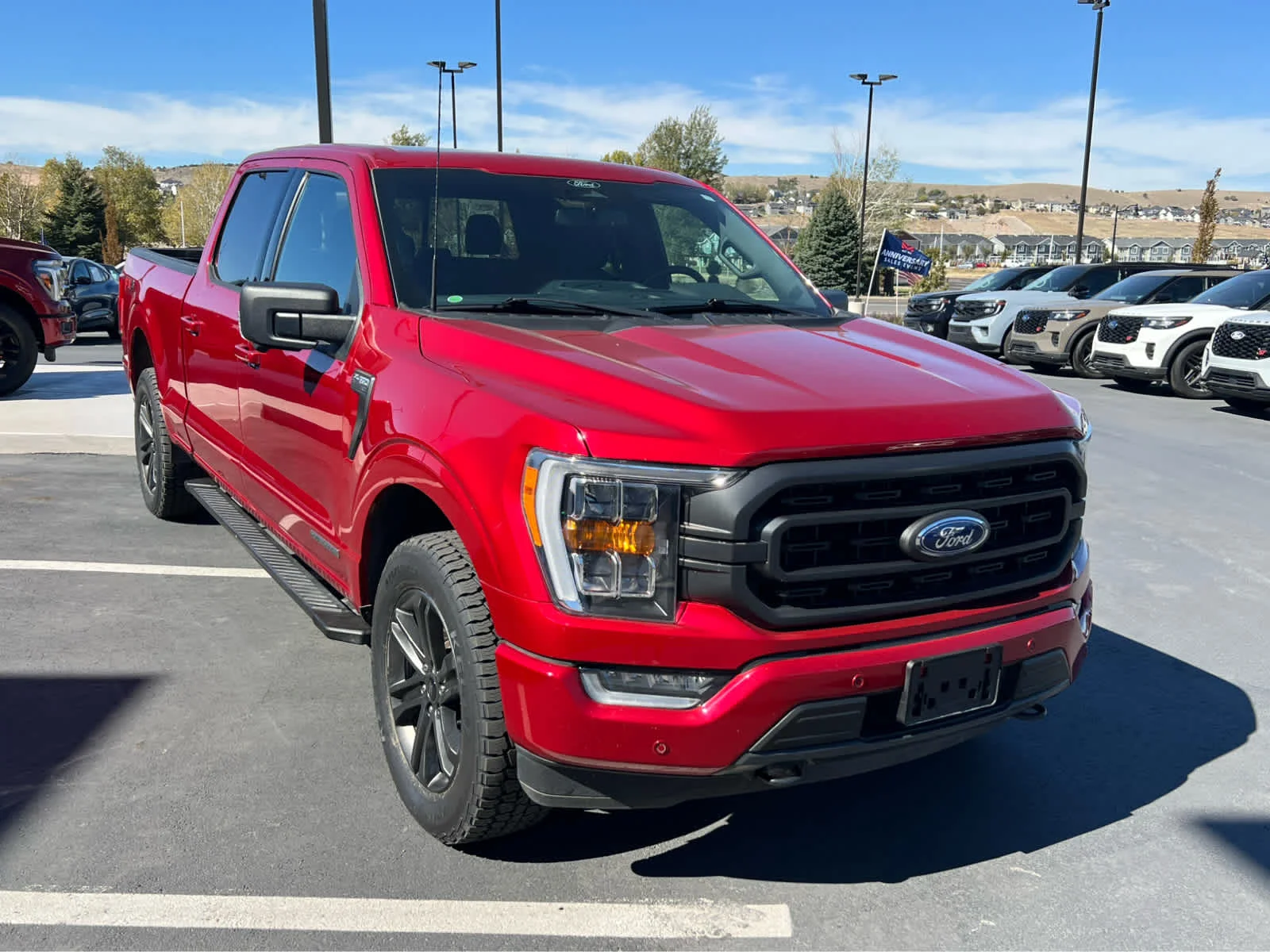 Certified Used 2022 Rapid Red Metallic Tinted Clearcoat Ford XLT image 4