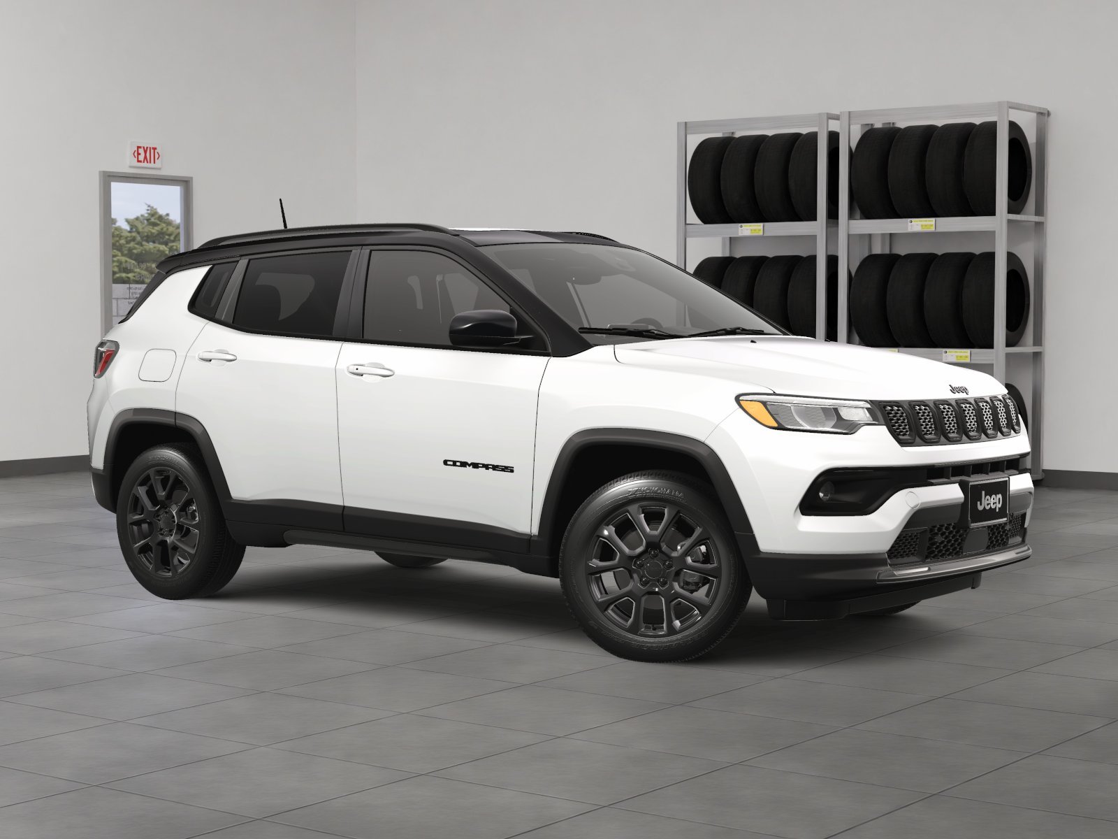 New 2024 Bright White Clear-Coat Exterior Paint Jeep Latitude image 35