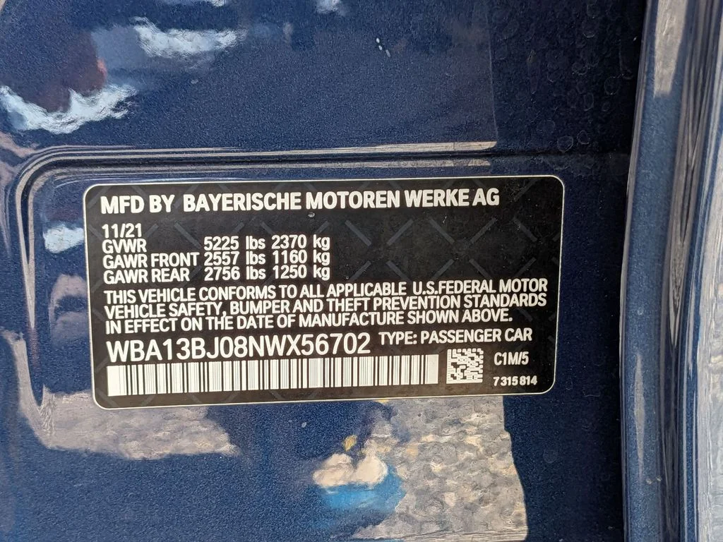 Used 2022 Blue BMW 530i xDrive image 28