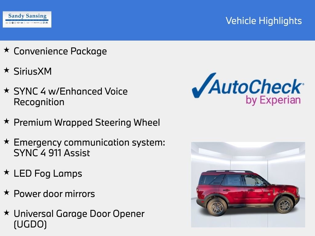New 2025 Ruby Red Metallic Tinted Clearcoat Ford Big Bend® image 8
