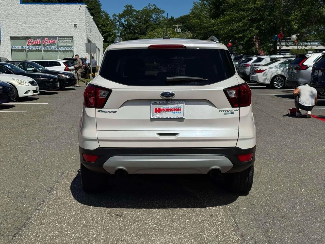 Used 2019 White Platinum Clearcoat Metallic Ford Titanium image 6