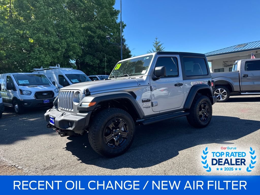 Certified Used 2020 Billet Silver Metallic Clearcoat Jeep Sport S image 1