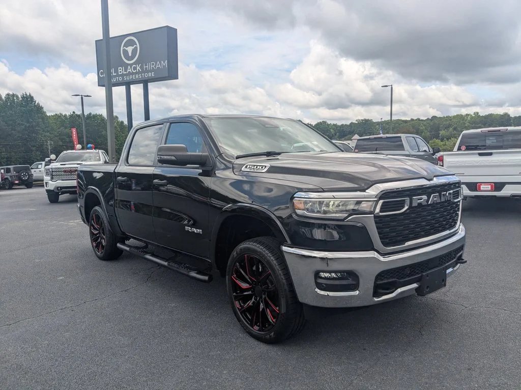 Used 2025 Diamond Black Crystal Pearlcoat Ram Lone Star image 3