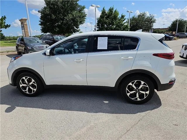 Used 2021 Snow White Pearl KIA LX Front-wheel Drive image 2