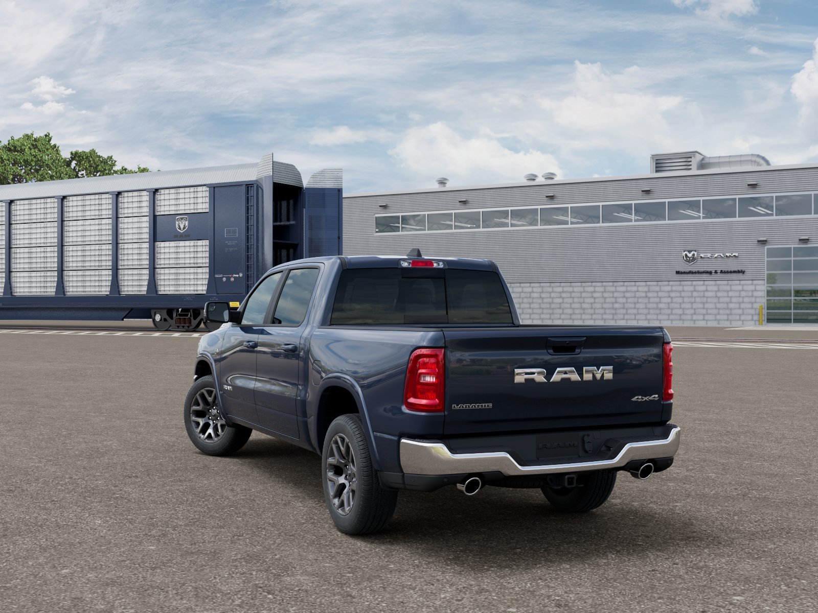 New 2026 Forged Blue Metallic Exterior Paint RAM Laramie image 29