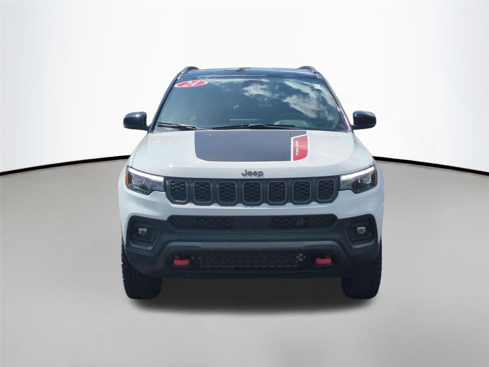 Used 2024 Bright White Clearcoat Jeep Trailhawk image 20