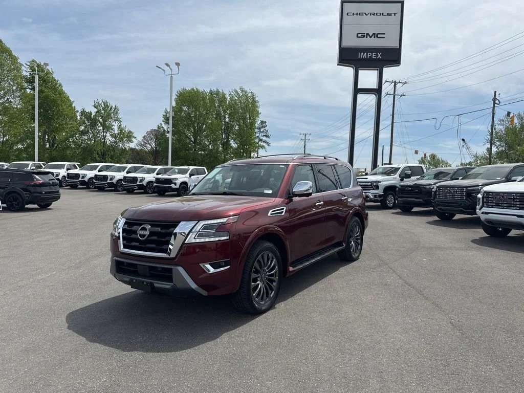 Red (Maroon) 2023 Nissan Armada Platinum 4WD SUV / Crossover Four-Wheel Drive
