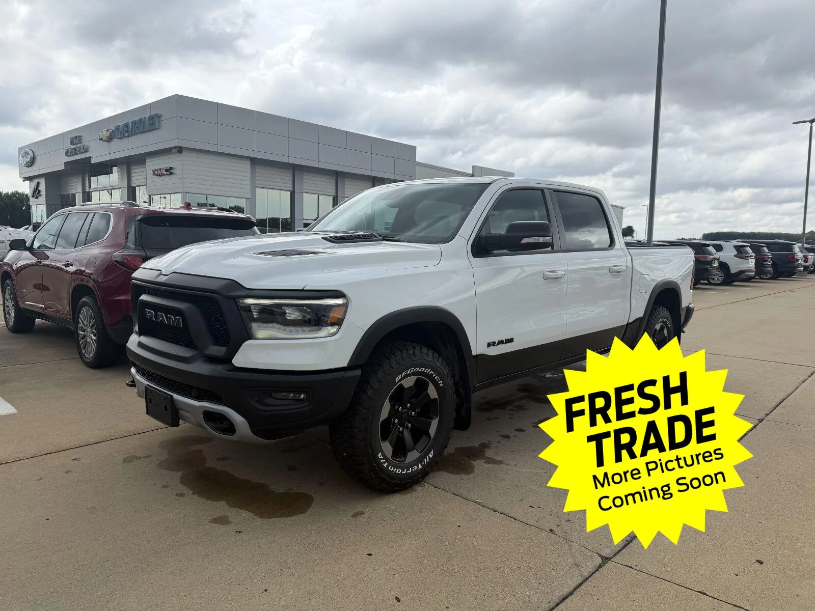 Used 2020 Bright White Clearcoat Ram Rebel image 1