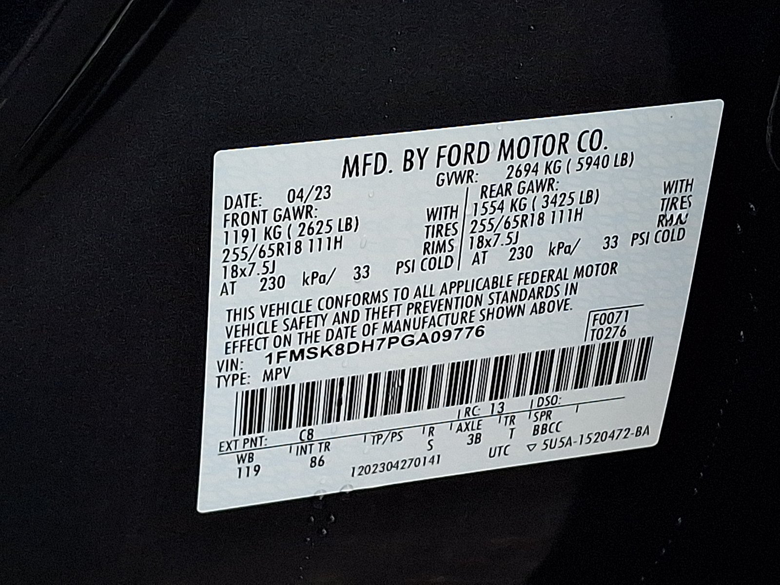 Used 2023 Stone Blue Metallic - C8 Ford XLT image 27