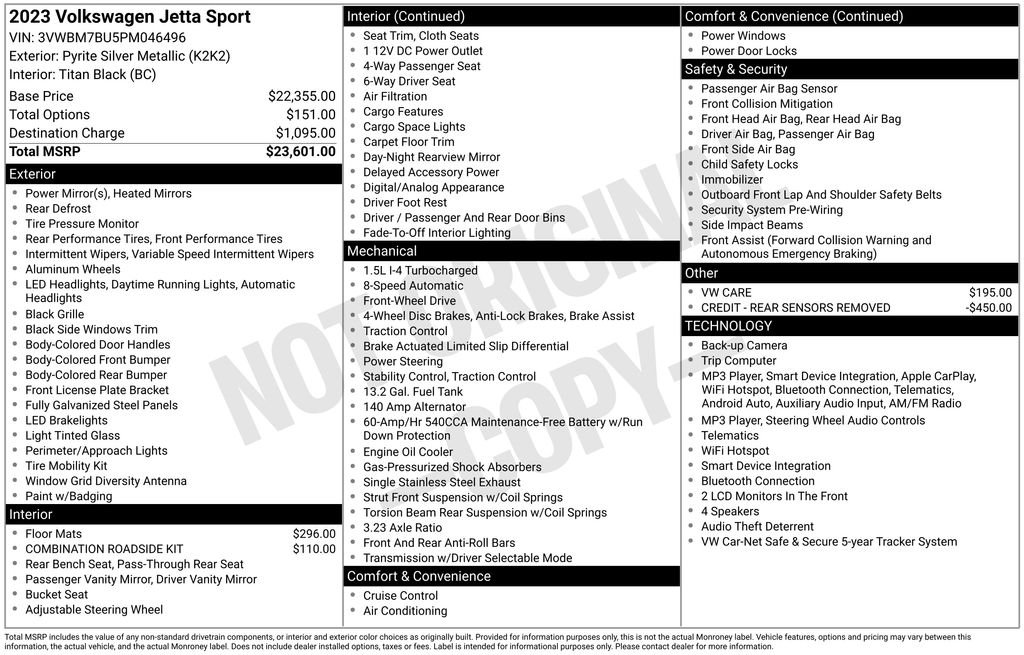 Certified Used 2023 Silver Volkswagen 1.5T Sport image 10