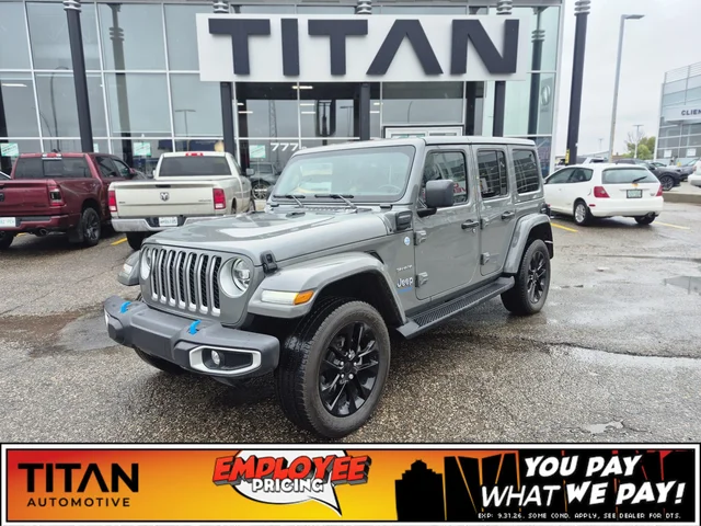 2022 Jeep Wrangler Unlimited Sahara 4xe PHEV*Remote Start | Nav | Htd Leather | Htd Wheel | CarPlay | Park Assist